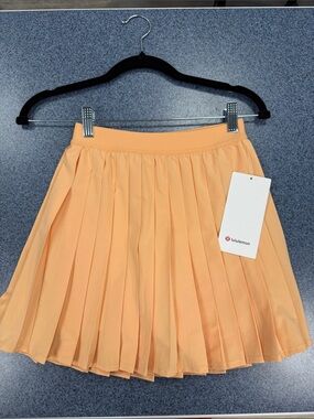 lululemon athletica Peach Pleated Skater Skirt